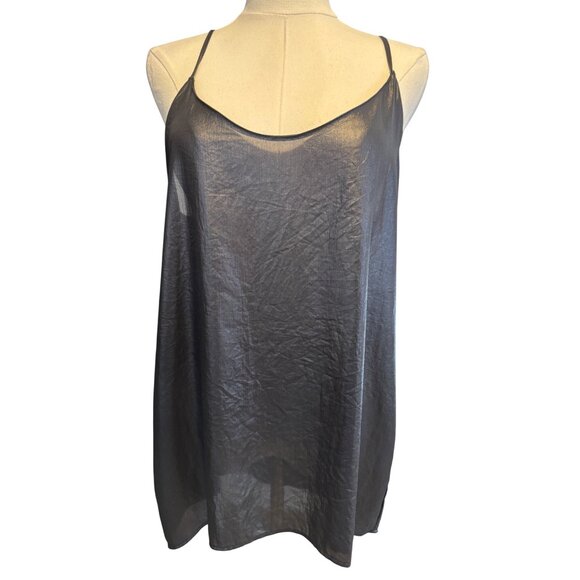 2/$30 ZARA W&B Large Collection Sheer Black Slip Dress - Picture 1 of 14